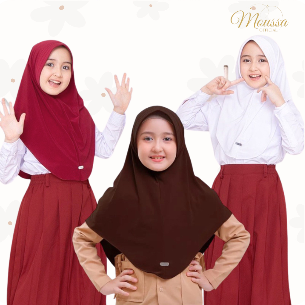 Jilbab Instan Kerudung Anak Perempuan Bergo Anak Sekolah SD