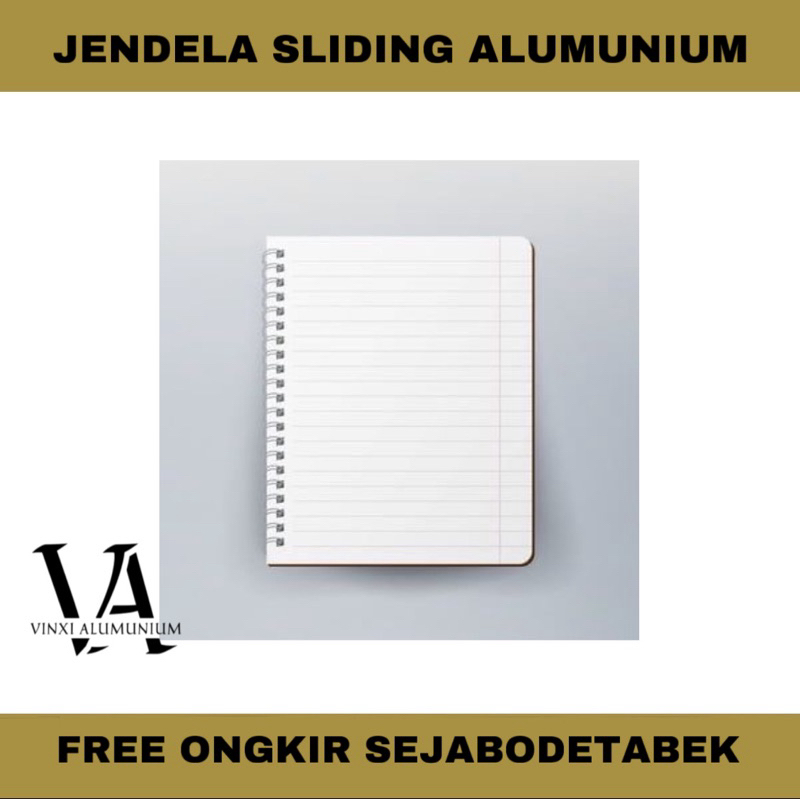 Jendela Sliding Ornamen Alumunium (Custom Ukuran)