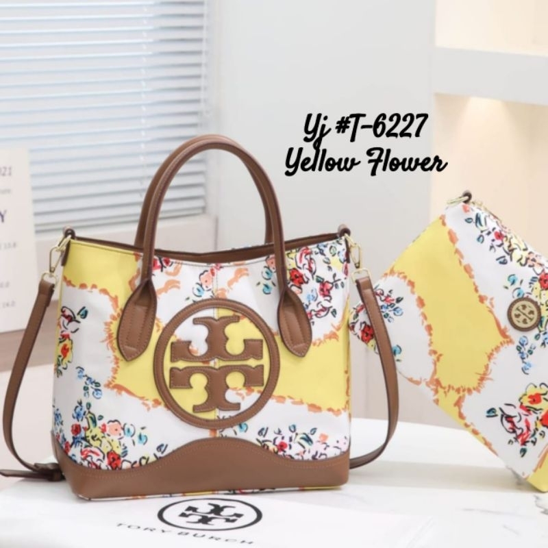 Tas Tote bag in bag Tory burch Flower || Tas Lady Import Branded SemiPremi Grade 1:1 (Uk38cm No Box❌