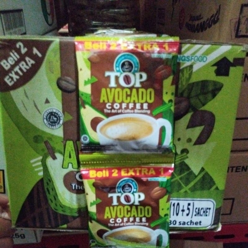 

TOP COFFE AVOCADO RENTENG ISI 15 SACHET