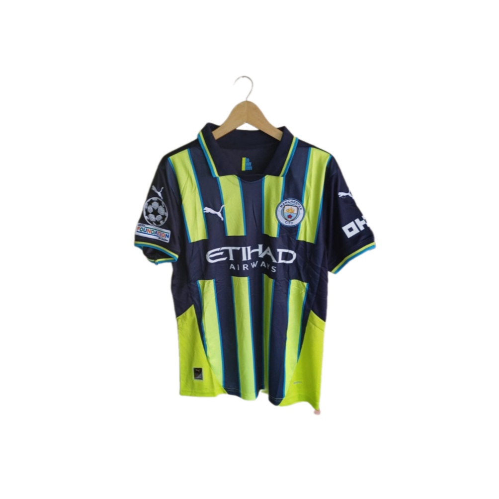 KODE W22L  READY STOK  JERSEY BAJU BOLA PRIA MAN CITY AWAY FULL PATCH WCC 223 224 225 NEW GRADE ORI 