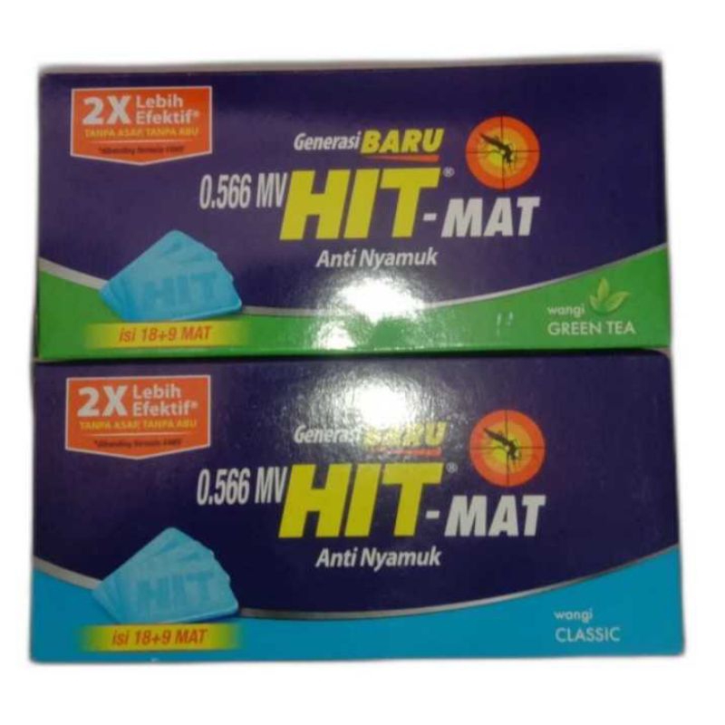 Hit-Mat Anti Nyamuk Classic 18+9, Hit-Mat Anti Nyamuk Greentea 18+12, Hit-Mat Anti Nyamuk Floral 18+
