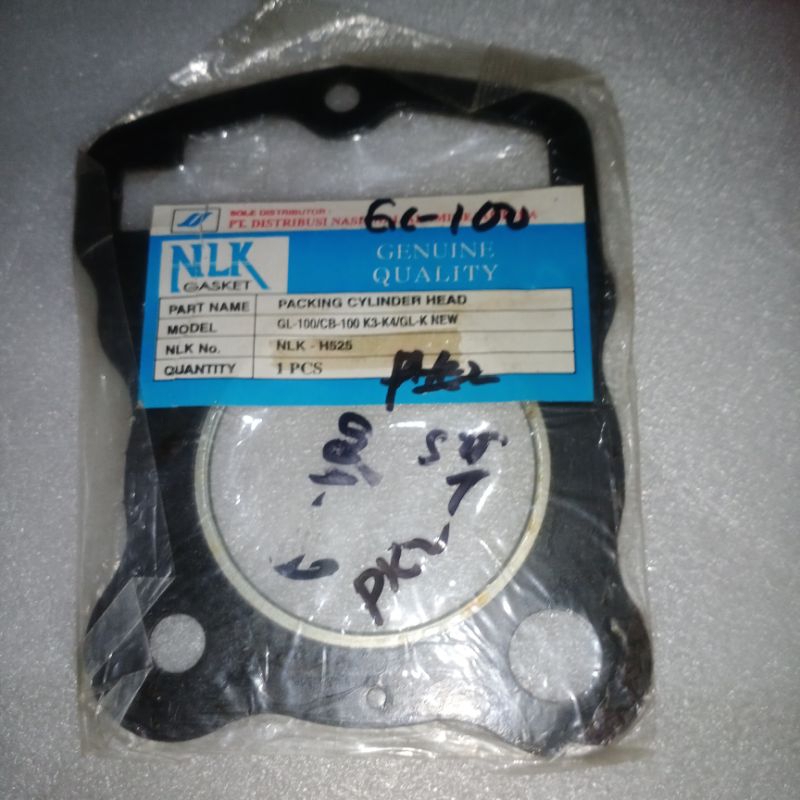 Paking deksel Cylinder Head Honda GL100/CB100 K3/K4/GLK New NLK/MMM3