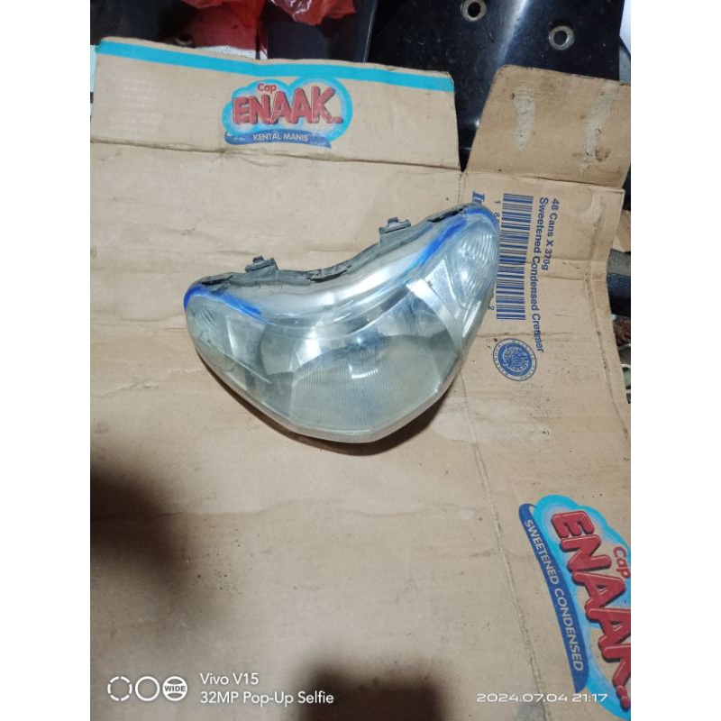 Reflektor lampu depan mio sporty Original Copotan pemakaian