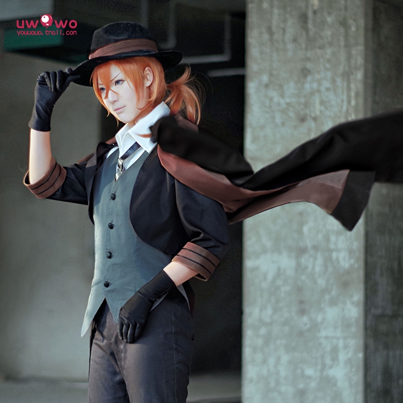 【Uwowo】Stray Dogs cosplay Nakahara Chuuya cosplay Costume and Nakahara Chuuya Wig