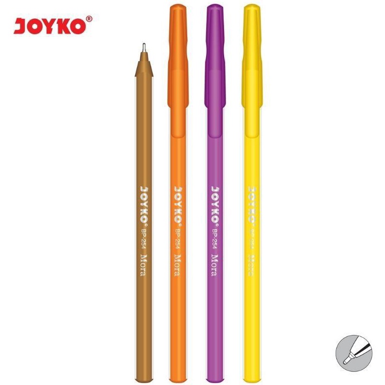 

TERJAMIN BAGUS Pulpen BP254 Mora Joyko 7mm Harga Per Lusin Isi 12 Pcs Tinta Hitam