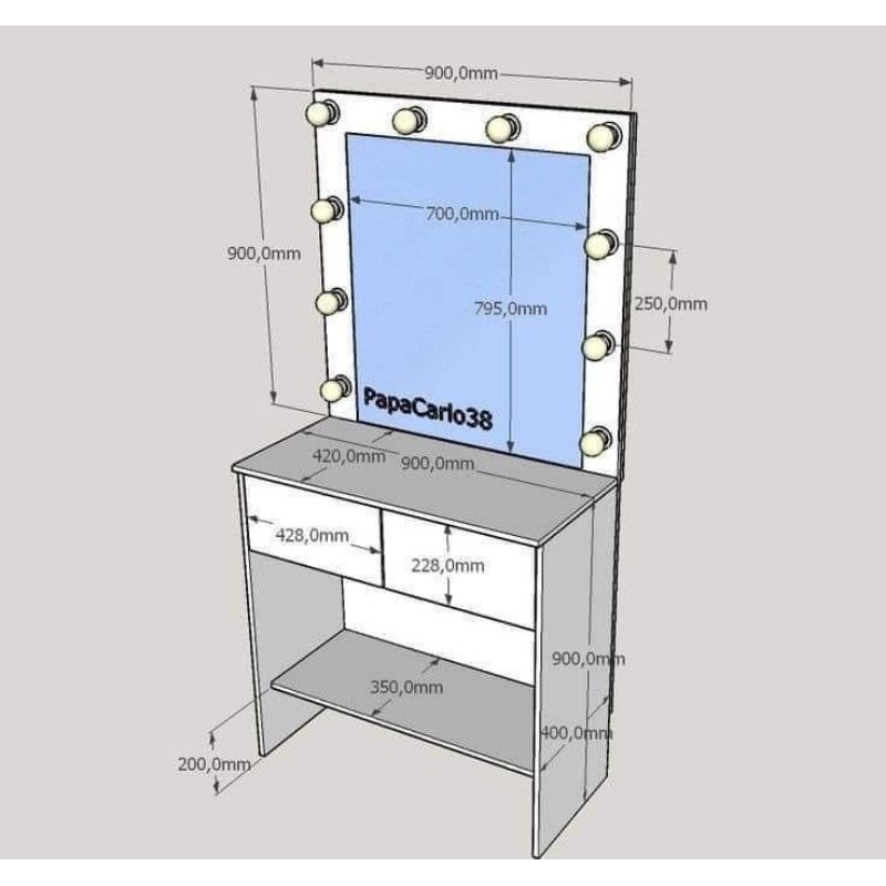Meja rias/Lemari rias/Tolet