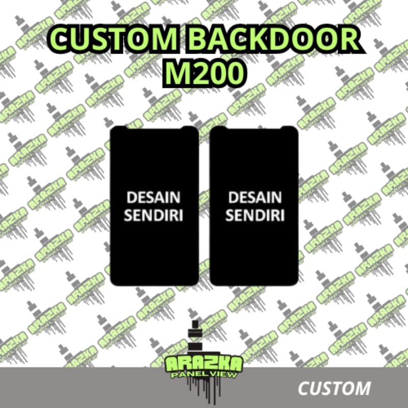 CUSTOM BACKDOOR M 200 AKRILIK CASE BERMOTIF
