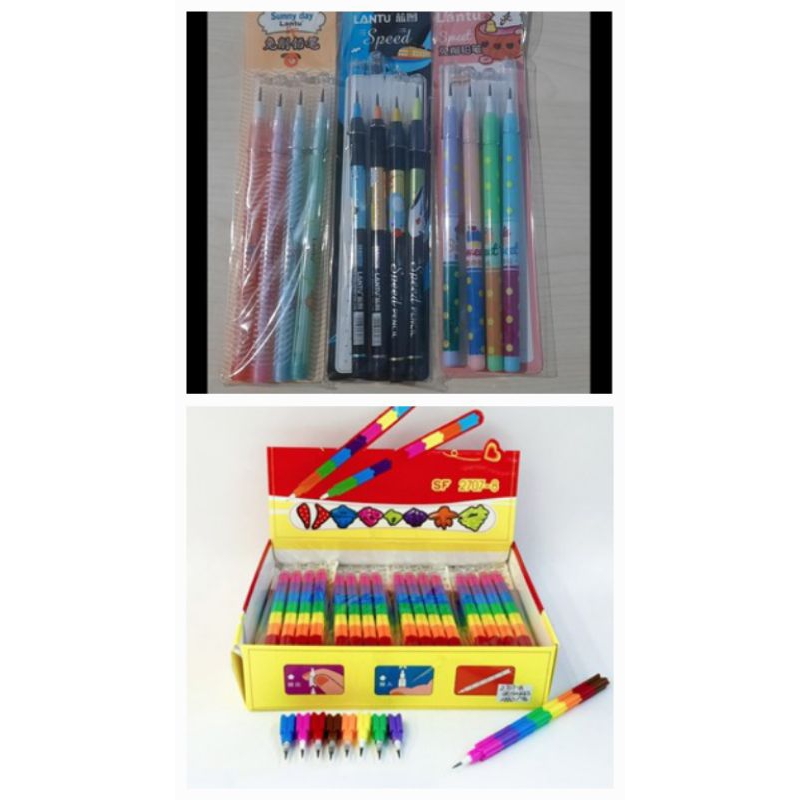 

1 Set Isi 4 Pensil Pensil LANTU SPEED LT 12041/ SUNNY DAY LT 1202/ SWEET LT 1201