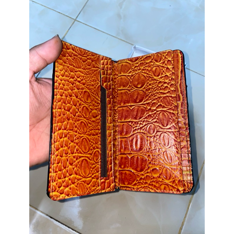 DOMPET KULIT BUAYA ASLI PAPUA MERAUKE MODEL PANJANG