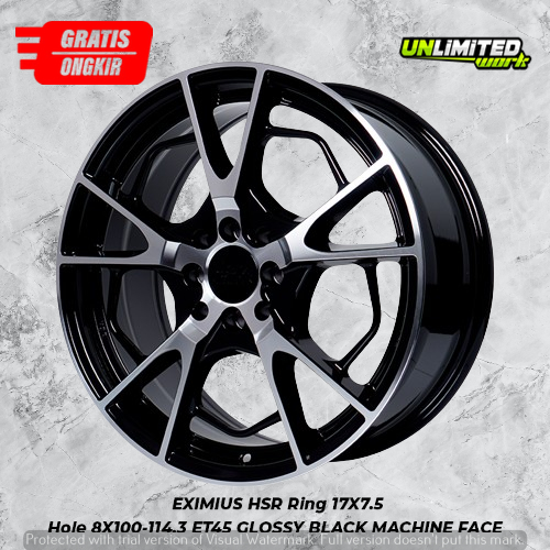 Velg mobil ring 17 mobilio freed vios hsr eximius promo murah R17 two tone