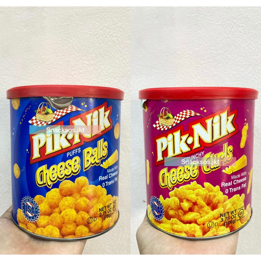 

PIK NIK PUFFS CHEESE BALLS / CHEESE CURLS - PIKNIK REAL CHEESE