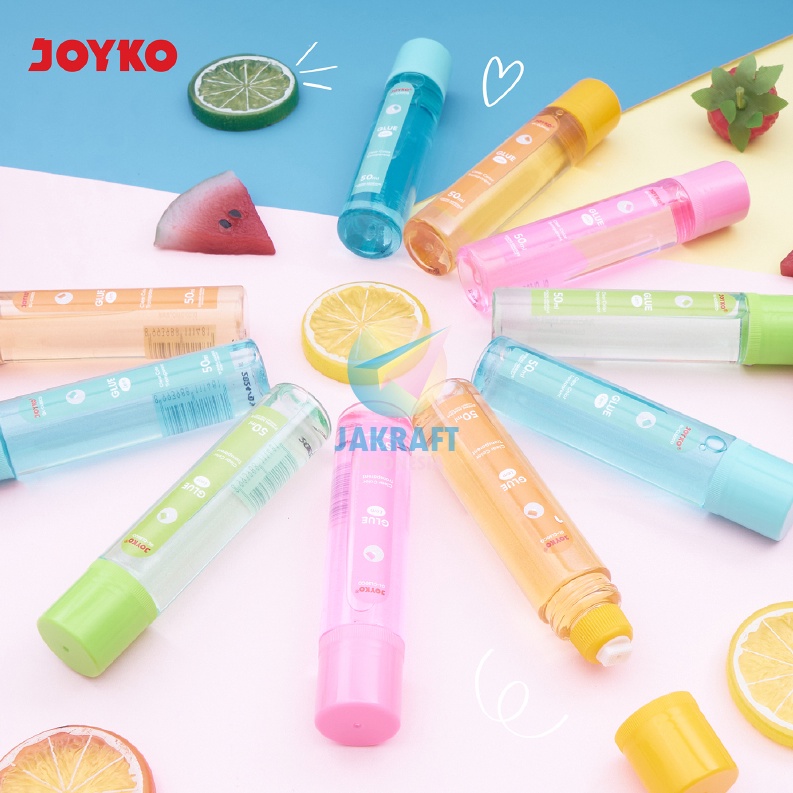 

TERBUKTI 1 Pcs Lem Cair Prakarya Kertas Kain Busa JOYKO GLCL5 GLCL5CO Isi 5 ml Clear Transparent Paper Cloth Sponge Liquid Glue