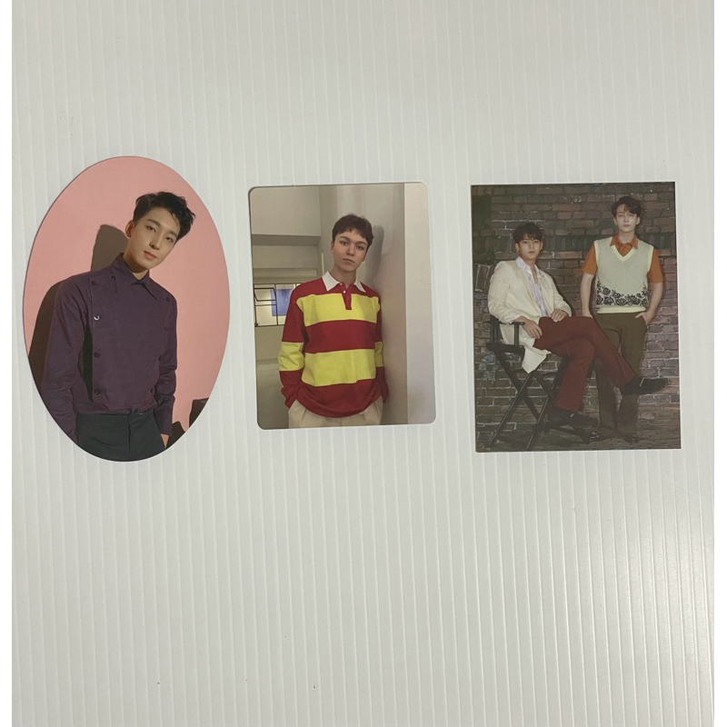 Semicolon post card sticker oval card Wonwoo Mingyu Jeonghan Vernon Official