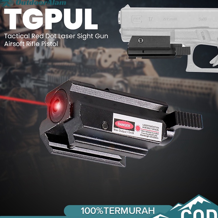 Hemat Terkini  Tactical Red Dot Infrared Hunting Laser Sight Gun Mount Airsoft Rifle Pistol 11mm  LS