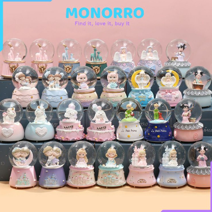 Lebih Hemat  Bola Musik Bola Kristal Snowball Music Bola Salju Musik Size M Salju Manual