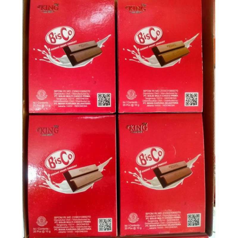 

D'King Cocholate Bisco Coklat Biskuit Terbaru dan Terlaris Satuan/Ecer