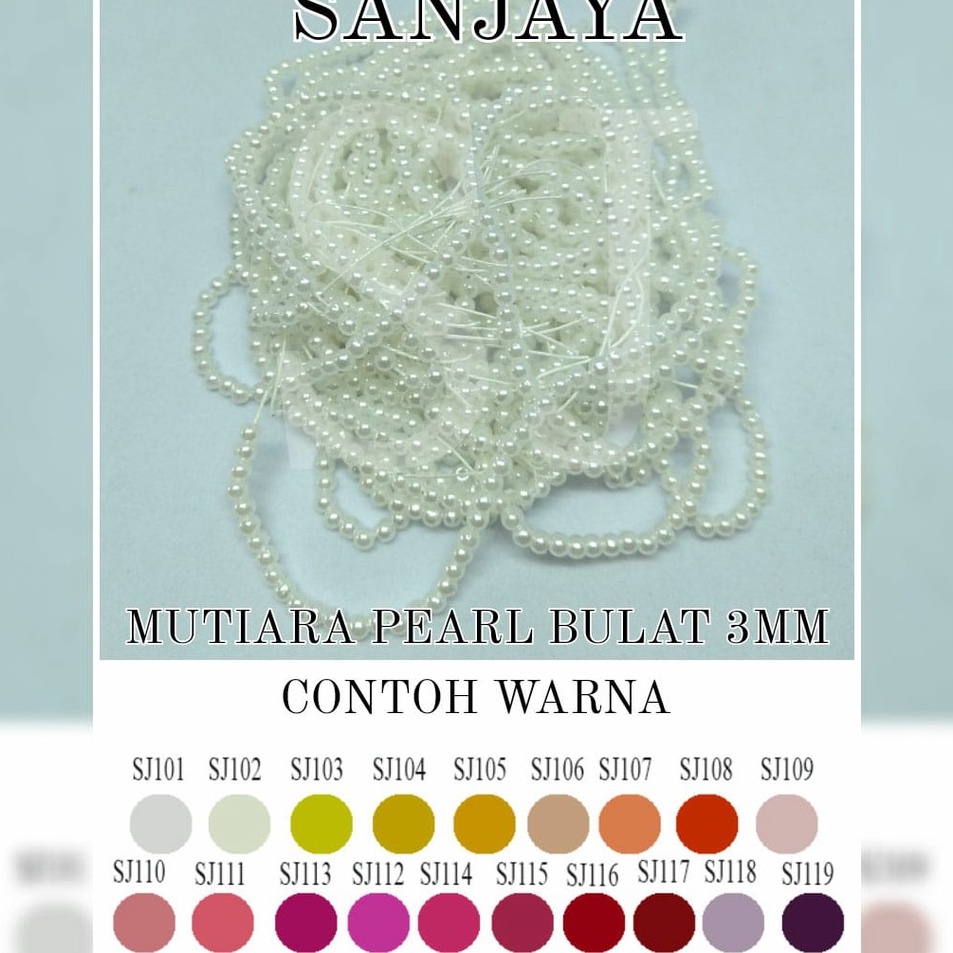Best Limited  Manik Ringan  Mote Ringan  Mutiara Ringan Sintetis  Manik Mutiara Bulat 3mm  Mutiara P