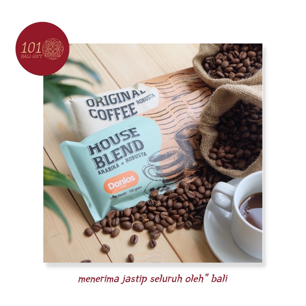 

101BALIGIFT - Oleh oleh kopi bali donlos house blend FREE BUBBLE WRAP