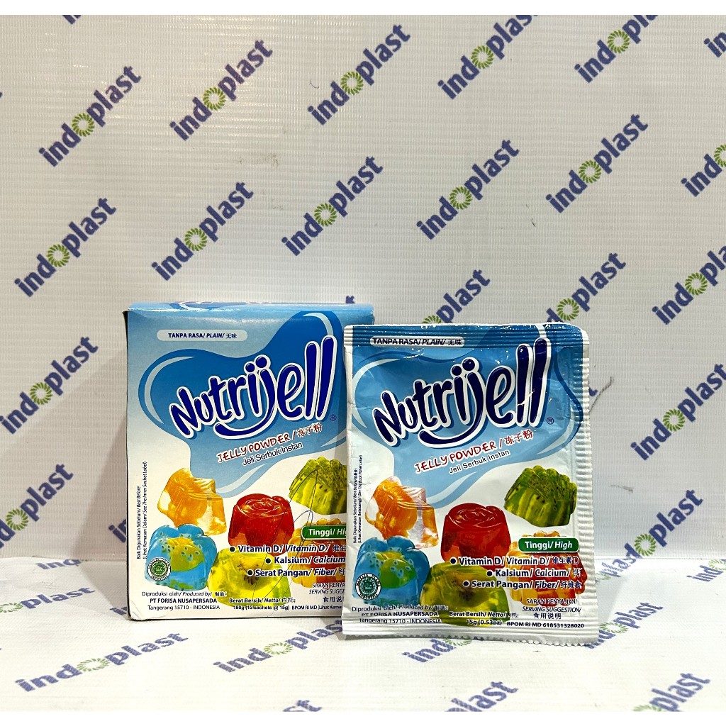 

Jelly Powder Nutrijell Plain 15 Gram x 12pcs (pak)