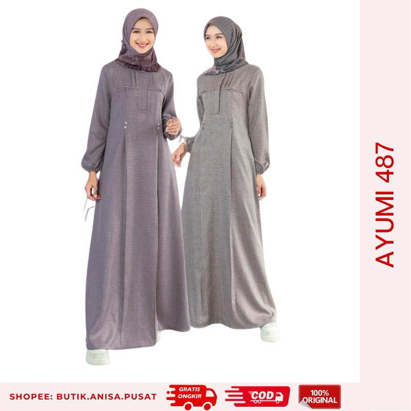 PUSAT - ETHICA GAMIS AYUMI 487 Rose Taupe & Taupe Grey