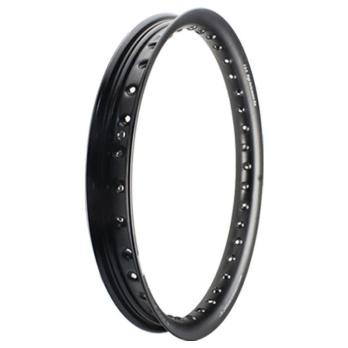 Velg TDR U Shape Bulat ring 14 x 250 black hitam