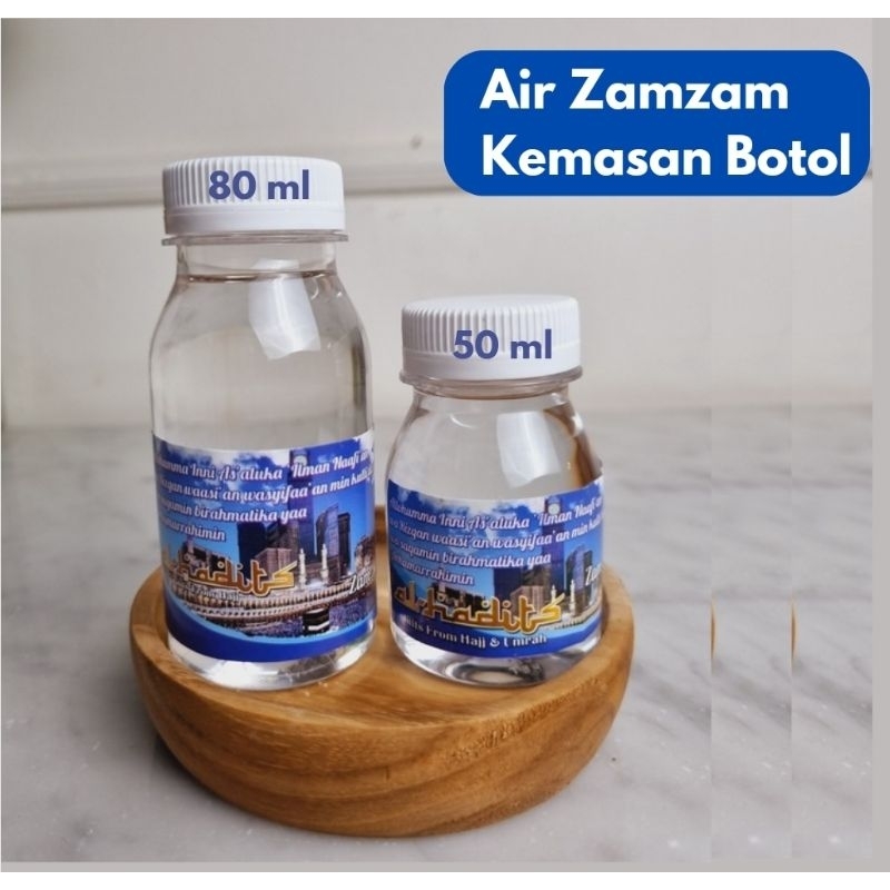 

Air Zamzam Kemasan Botol 80 ml dam 50 ml ASLI 100%