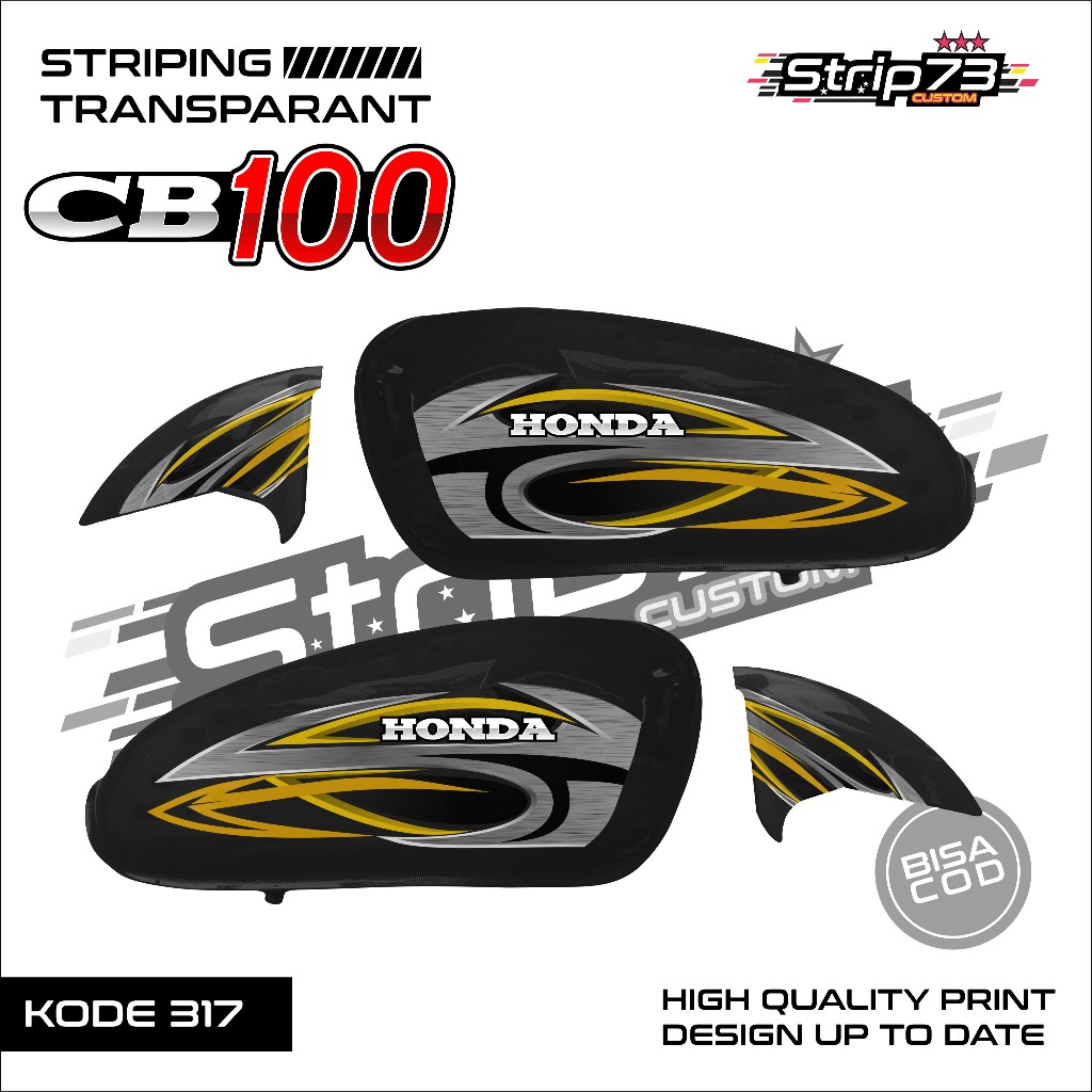 317 STRIPING TRANSPARAN CB 100 - STRIPING TRANSPARAN CB 100 PREMIUM GRAFIK