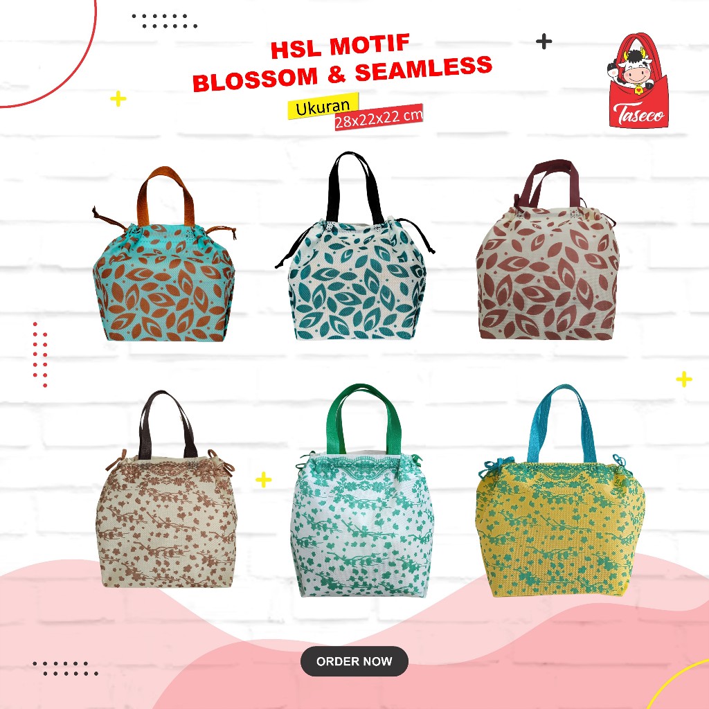 

TASECO Tas Kotak Nasi Tas Hajatan Tas Tasyakuran Goodie Bag Spunbond 28x22x22