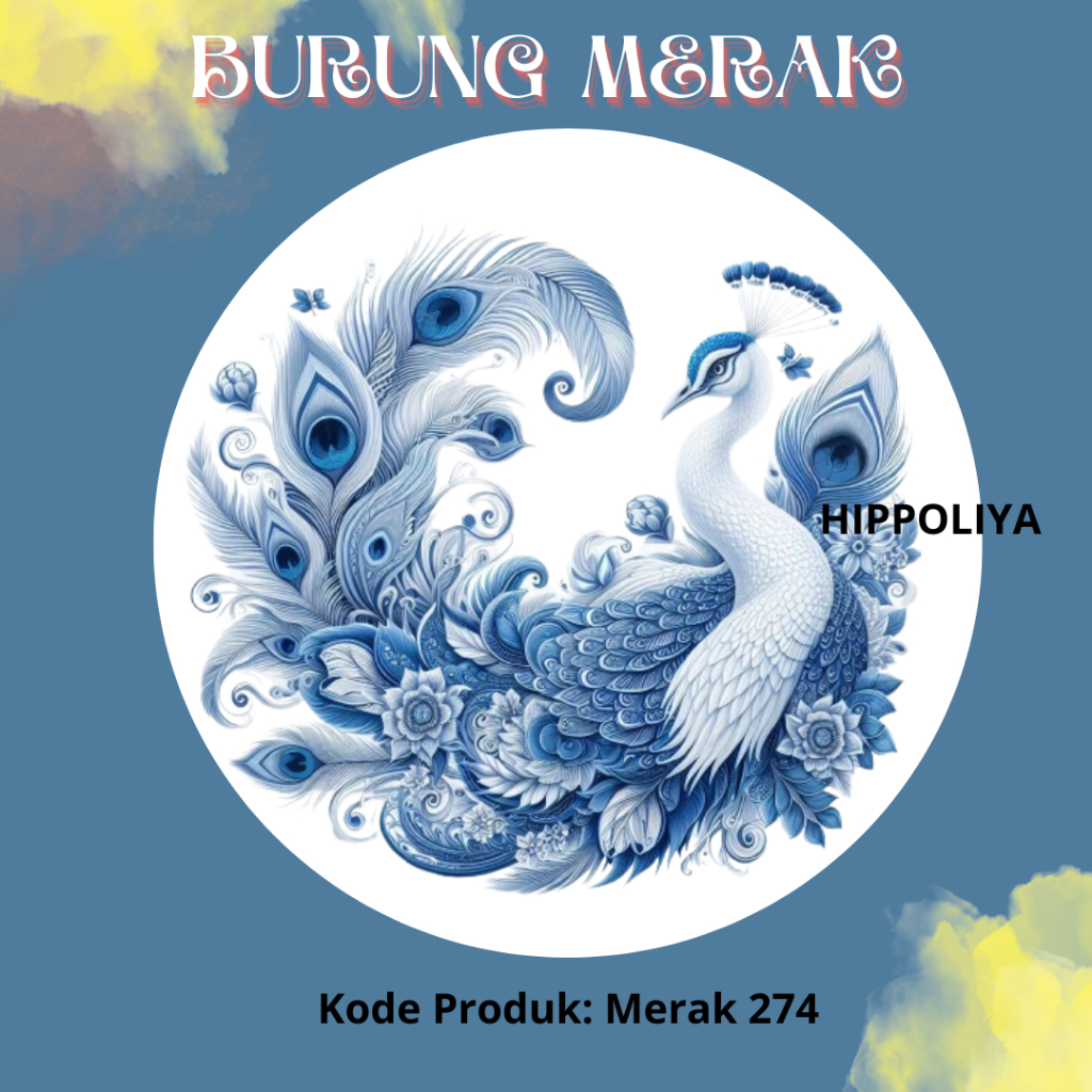 TOPPER BURUNG MERAK BIRU // HIASAN SESERAHAN // PERLENGKAPAN BUKET