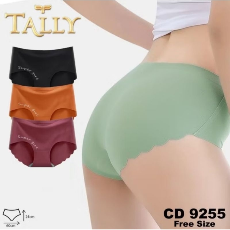 TALLY CD 9255 Celana Dalam Wanita Seamless fit to L - XL Tanpa Jahitan Anti Nyeplak