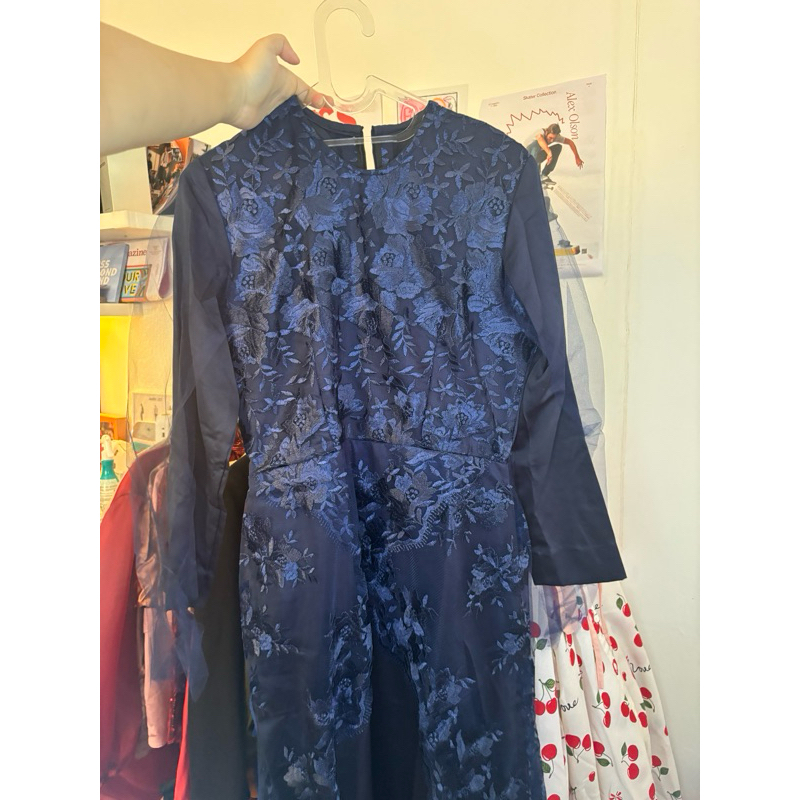 C214 Baju Kondangan/Acara/Bridesmaid/Wisuda Navy Ld90