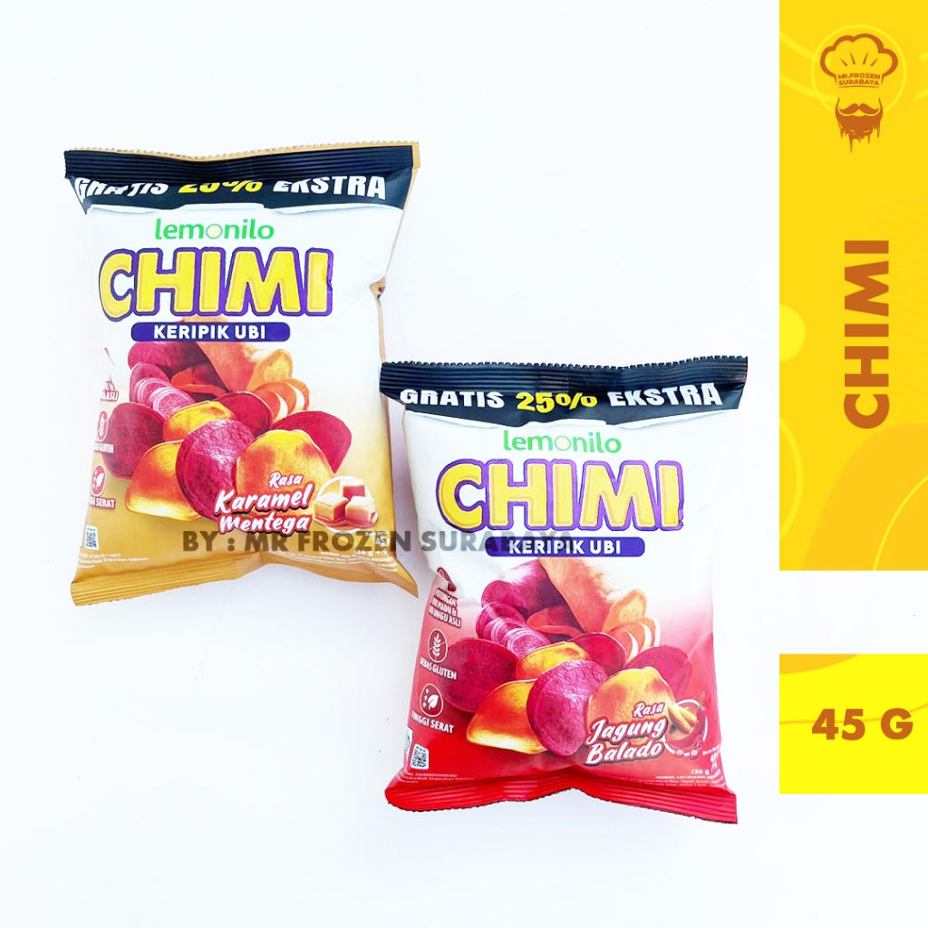 

LEMONILO Chimi Keripik Ubi - Jagung Bakar Balado - Snack Cemilan Diet Sehat No MSG