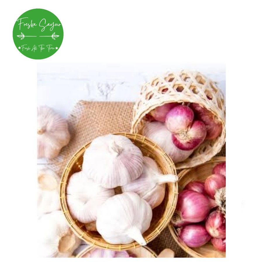 

Bawang Merah + Bawang Putih Banci / Bulat Campur 1 Pack