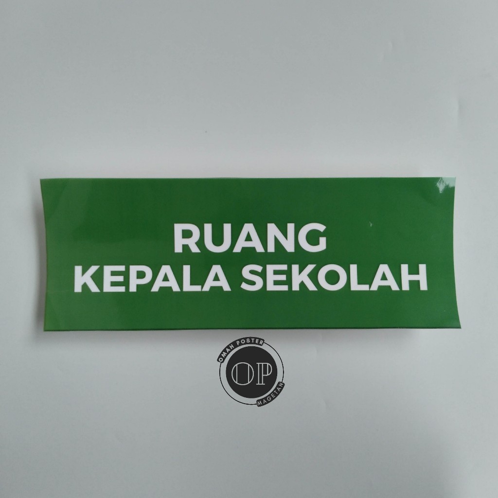 

Stiker Ruang Kepala Sekolah - Stiker Vinyl Ruang Kepsek