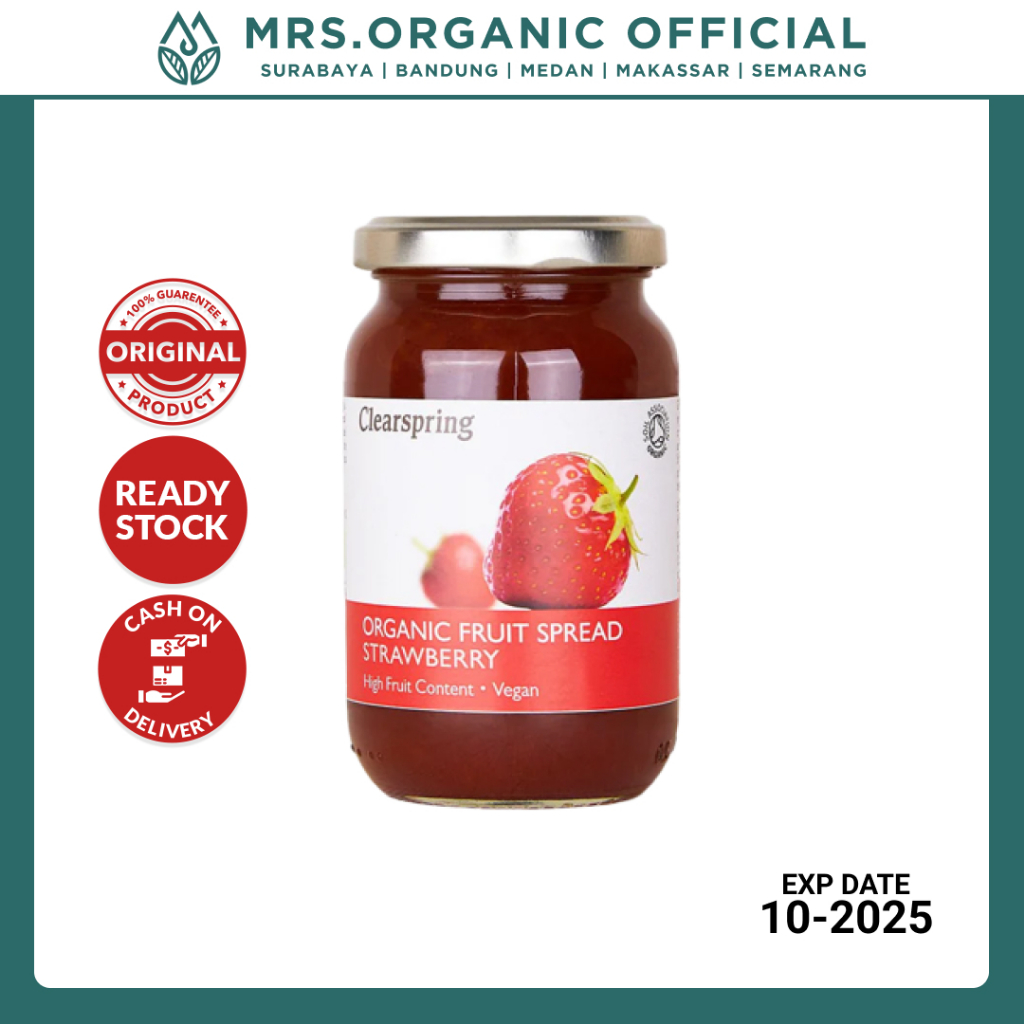 

Selai Buah Stroberi Organik Clearspring Organic Fruit Spread Strawberry 280g