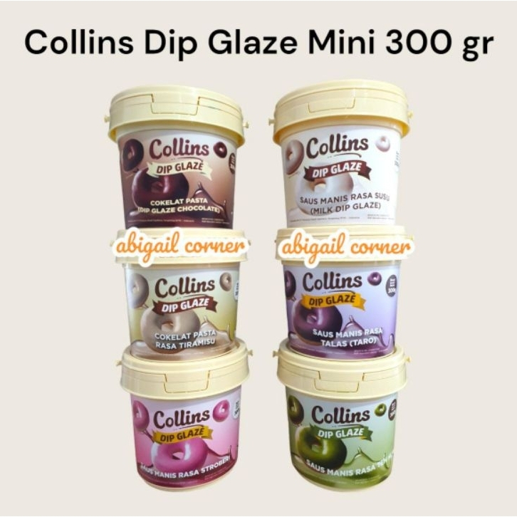 

Collins Dip Glaze Mini kemasan 300 g