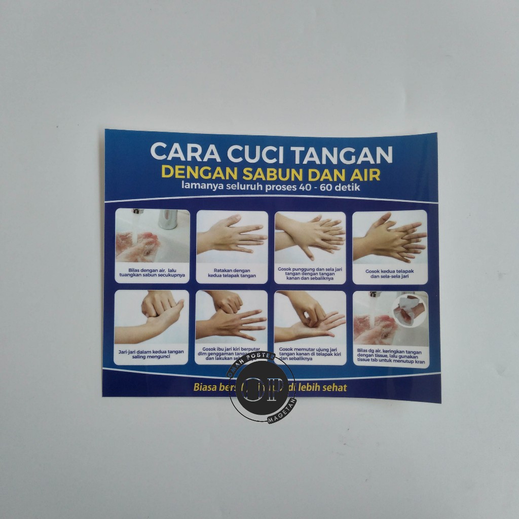 

Stiker Cuci Tangan dengan Sabun dan Air - CTPS