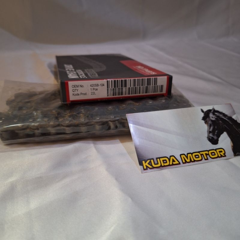DRIVE CHAIN/RANTAI RODA 420-104 KARISMA SUPRA X 125 INJEKSI