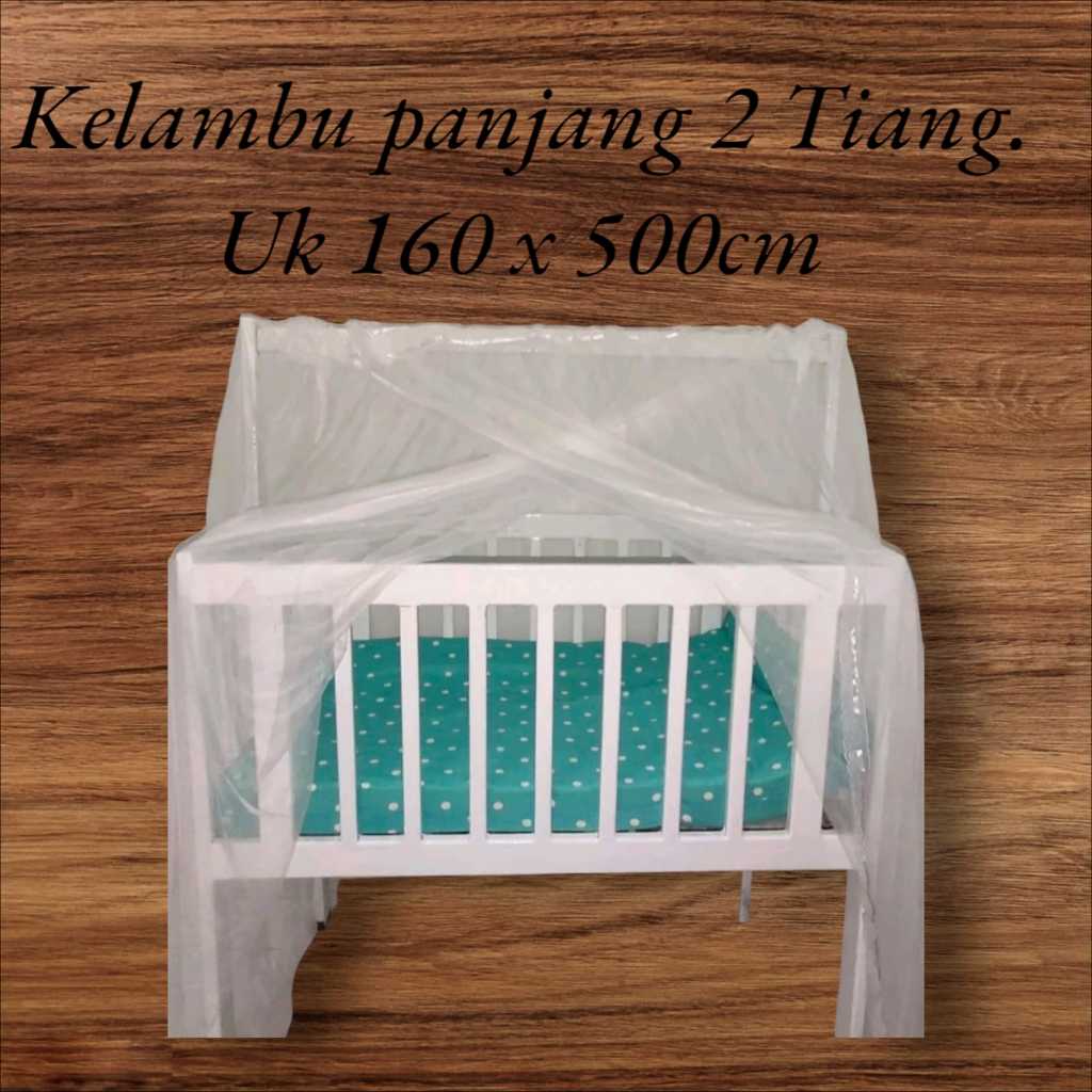 Kelambu Box Bayi 2 Tiang termurah / kelambunya sajah 104874 kelambu box bayi