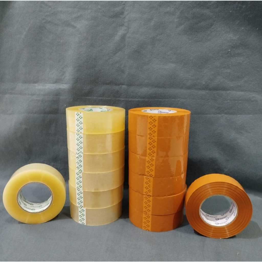 

Lakban 2 Inch Jumbo Bening / Coklat Promo 6 Pcs 300 Yard