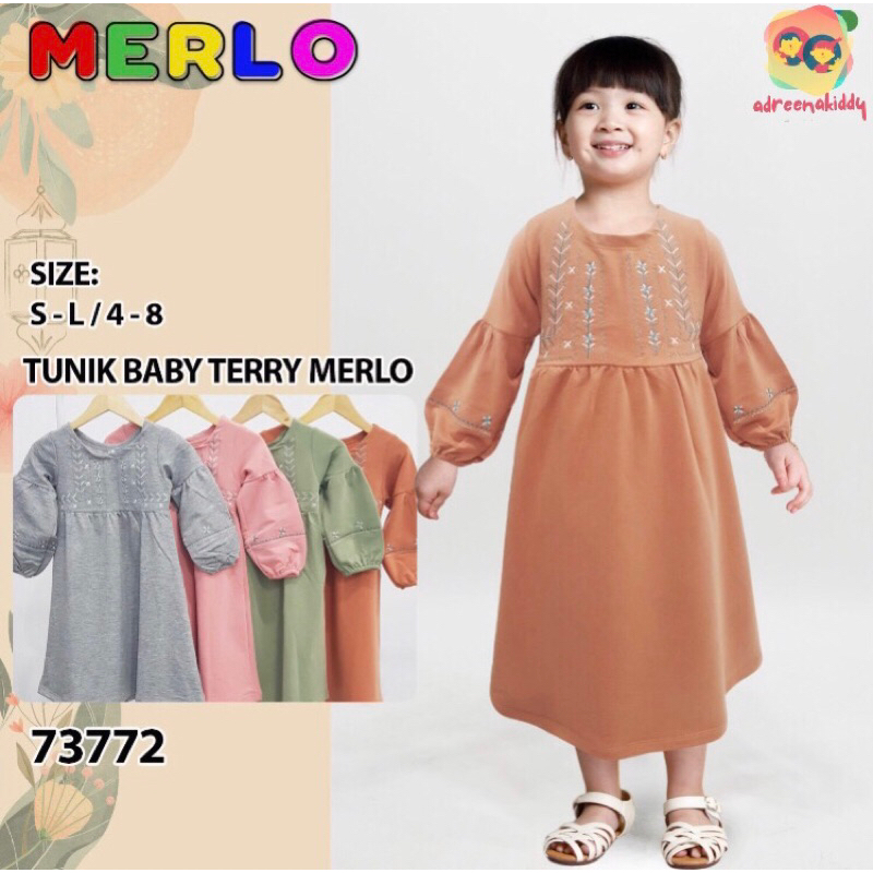 TUNIK ANAK BORDIR MERLO