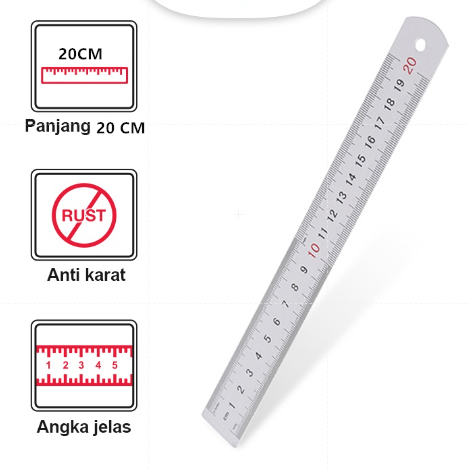 

Penggaris Alumunium 20cm ARLN 0483 M&G / Alumunium Ruller