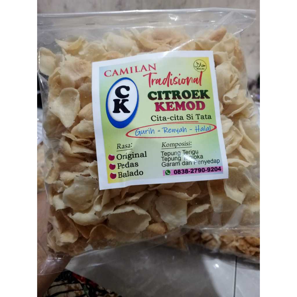 

Keripik Moring Snack Cemilan Pedas Citruk - 250 500 gr