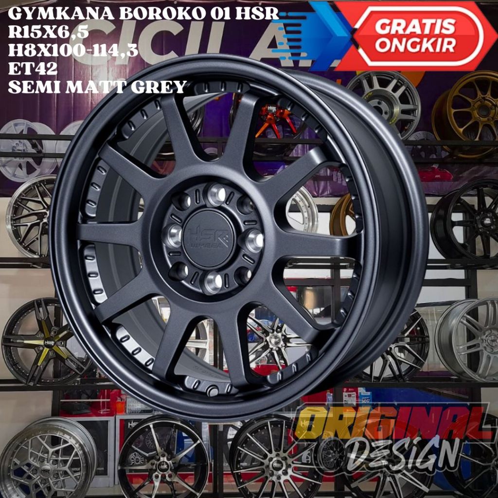 Velg Mobil Ring 15 HSR GYMKANA R15 UNTUK MOBILIO , ETIOS , CONFERO , SPLASH