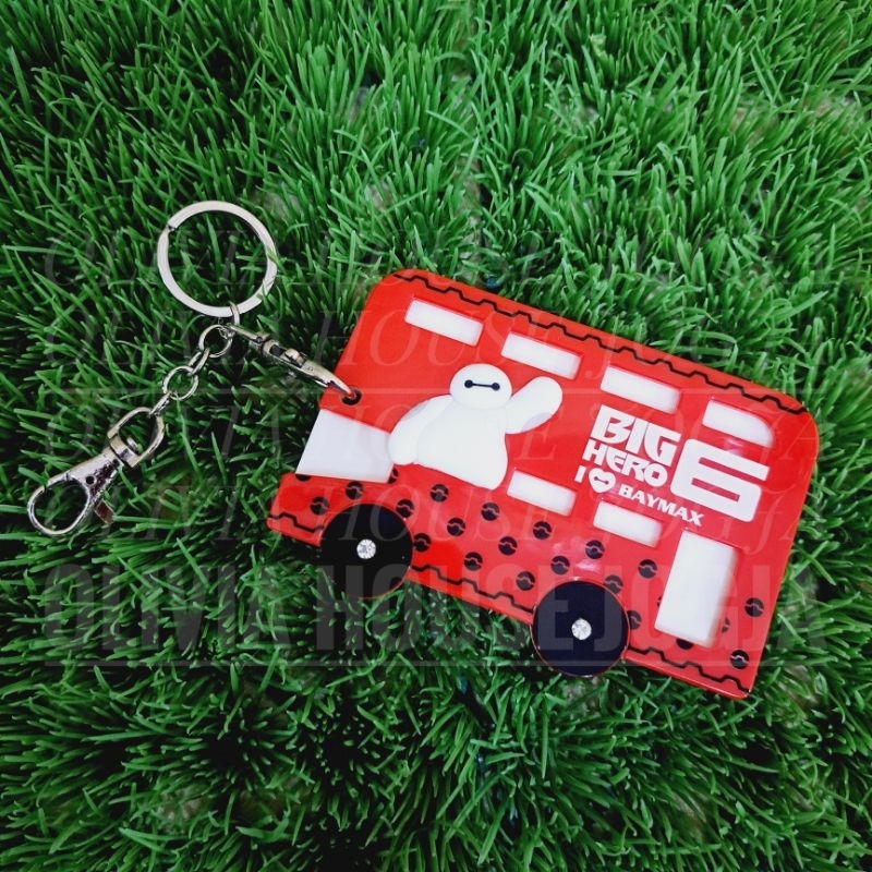 

ID Card Holder Baymax Big Hero 6 Akrilik Merah Gantungan ID Card Big Hero 6 Card Set Holder Bus Baymax