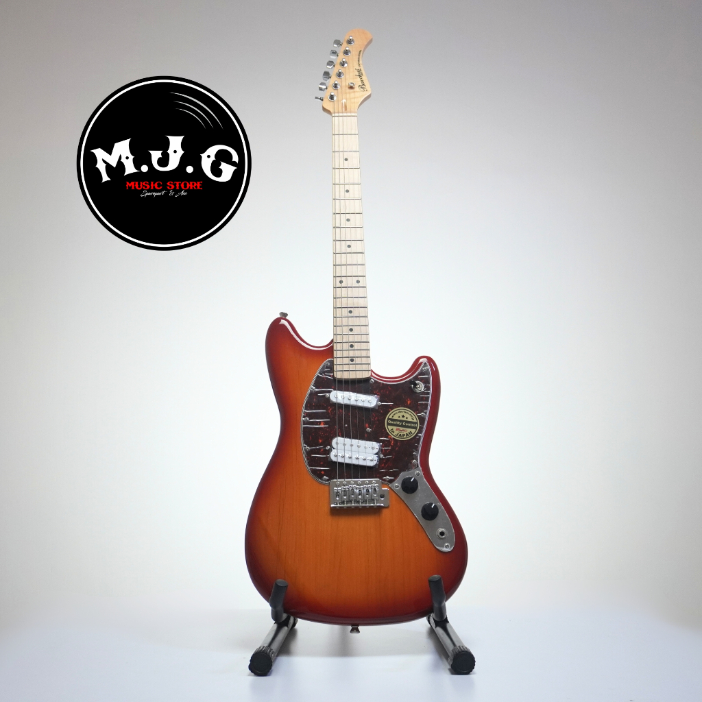 gitar elektrik bacchus universe BMS SH/M mustang cherry sunburst