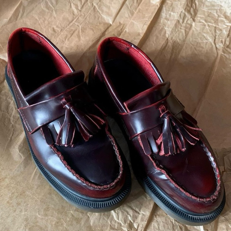 Sepatu Docmart Adrian Tassel Red Cherry Preloved