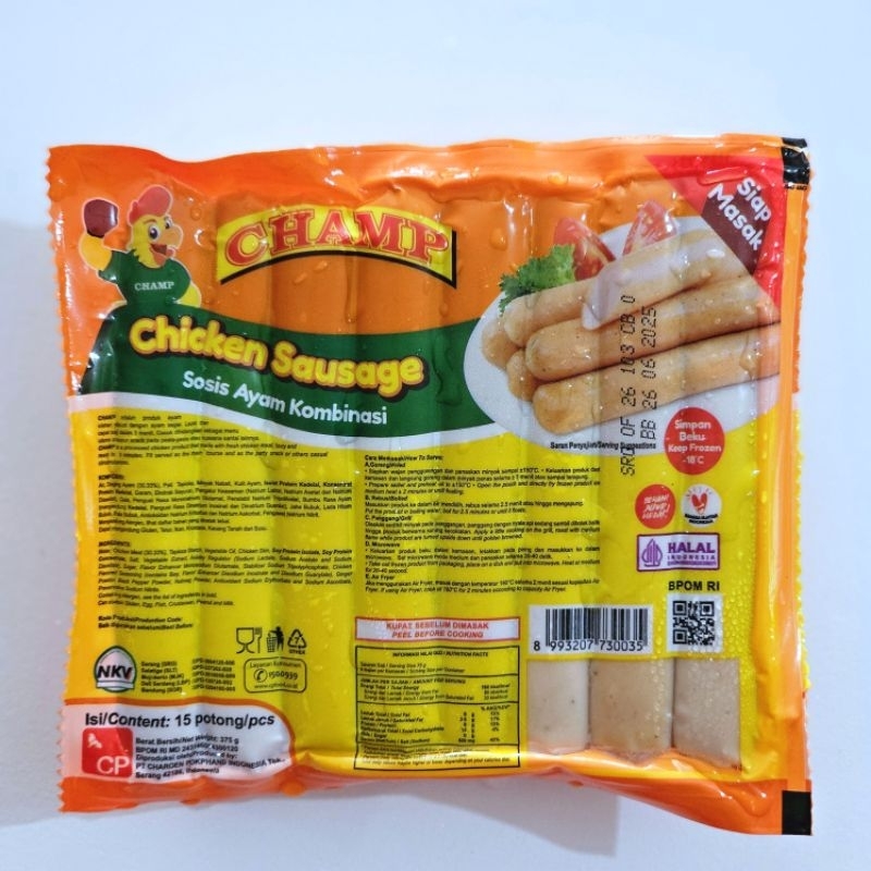 

CHAMP sosis ayam 375gr