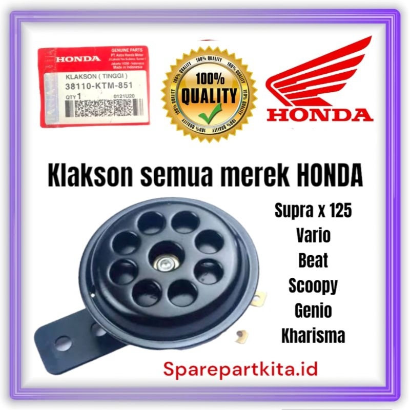 《COD》Klakson Motor Beat Klakson Honda Supra kode ktm / gn5 Klakson Motor Murah Kelakson Motor Univer